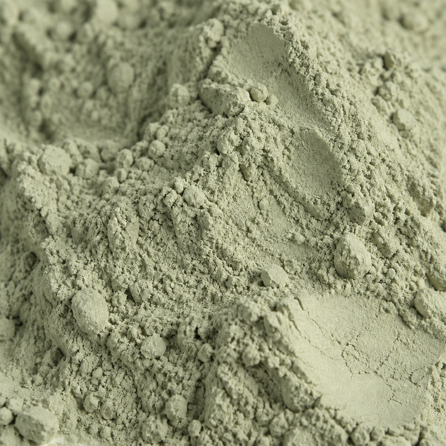 Close-up French green clay
