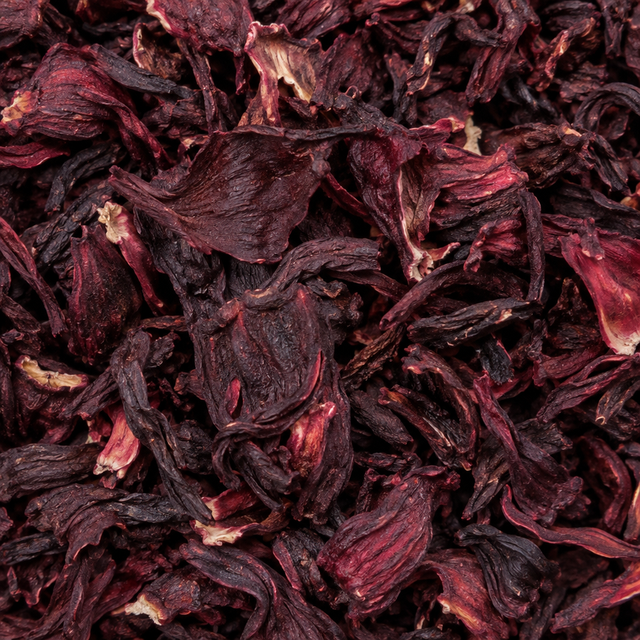 Dried hibiscus close-up