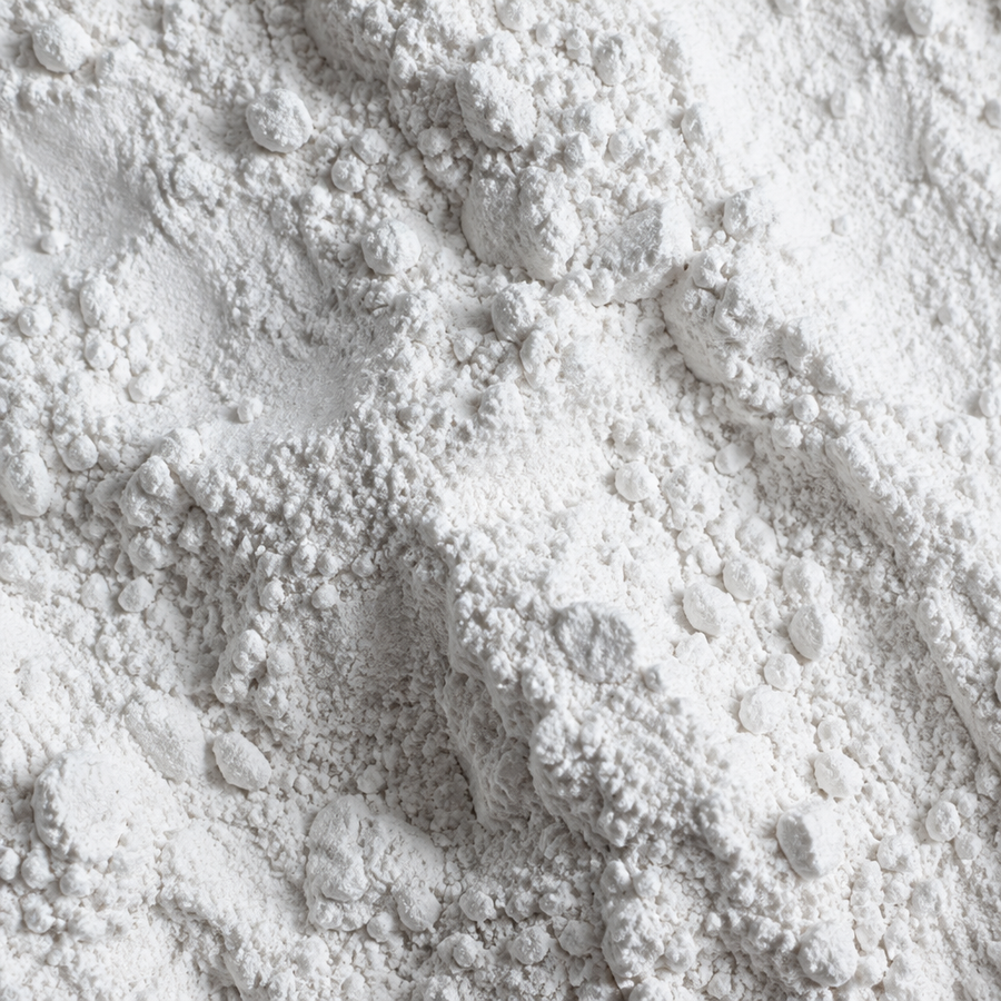 Zinc oxide powder close-up